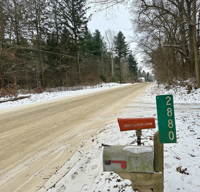 view of road