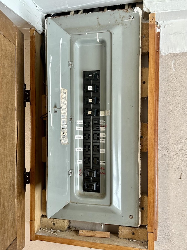 utility room featuring electric panel