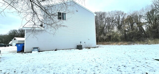 view of snowy exterior