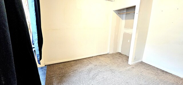 view of carpeted empty room