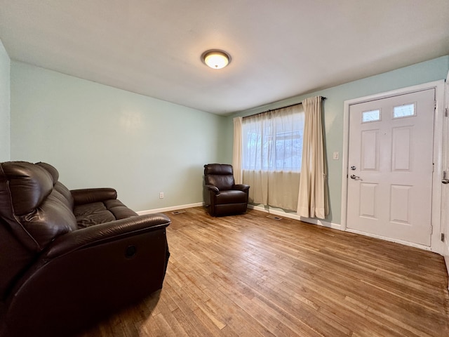 interior space featuring hardwood / wood-style floors