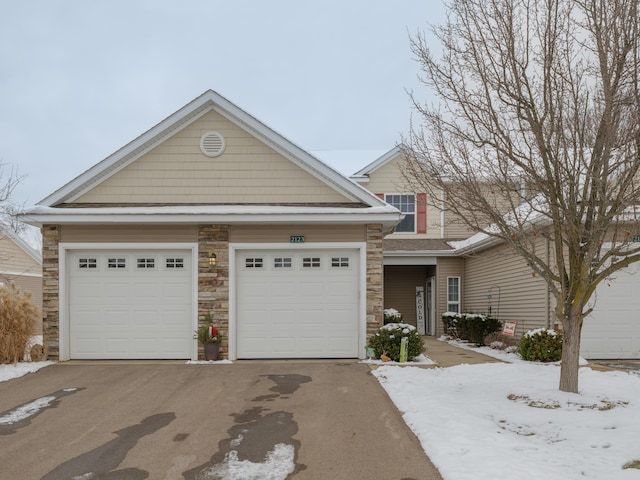 view of front of house featuring a garage