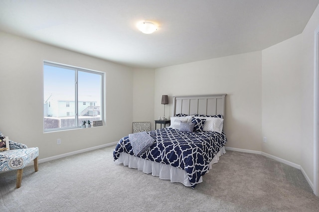 bedroom with carpet floors