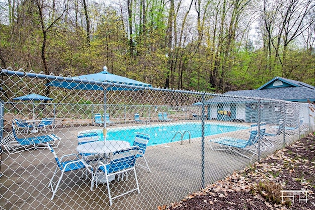 view of pool with a patio