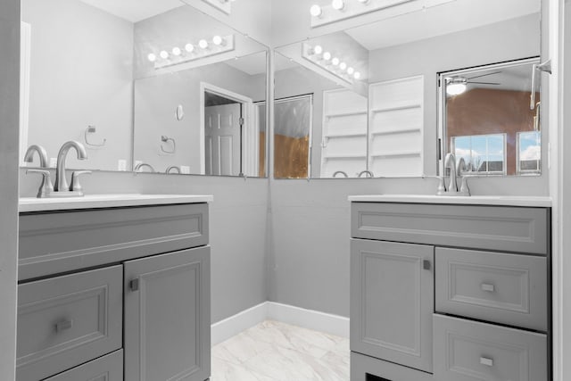 bathroom with vanity