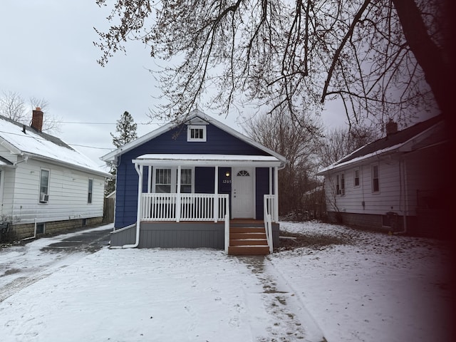 bungalow-style house with a porch