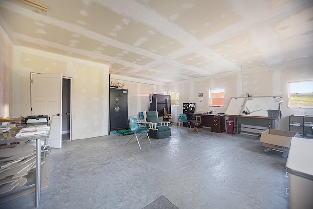 miscellaneous room with concrete floors