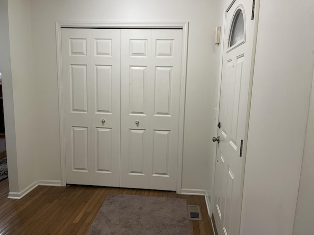 interior space featuring wood-type flooring