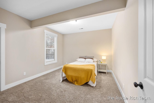 bedroom with carpet flooring