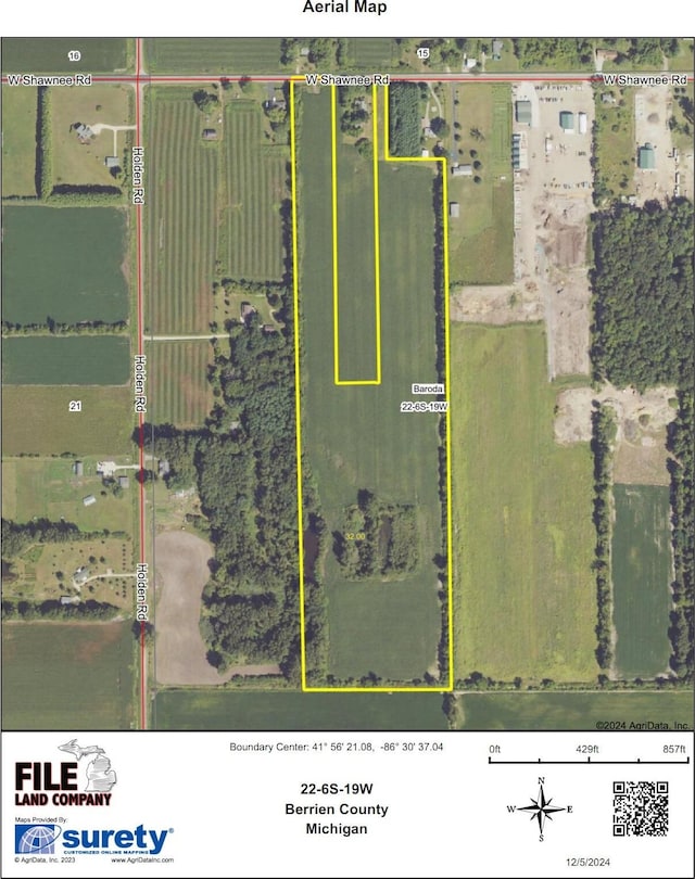 2388 W Shawnee Rd, Baroda MI, 49101 land for sale