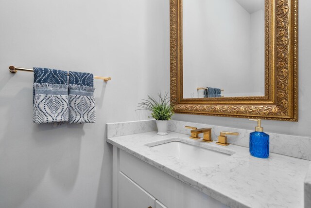 bathroom featuring vanity