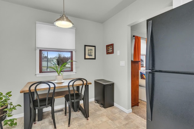 view of dining room