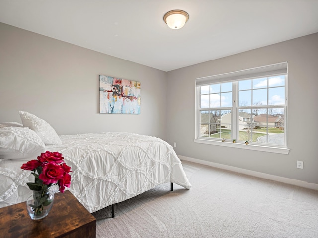 bedroom with carpet flooring