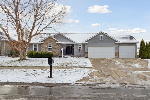 view of front of home featuring a garage