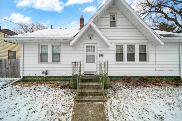 view of bungalow-style home