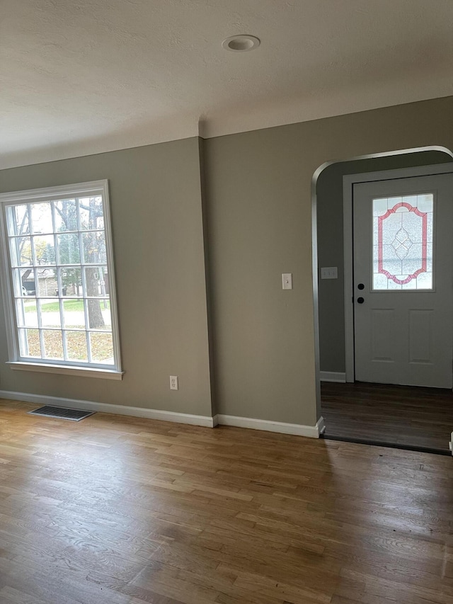 entryway featuring wood-type flooring