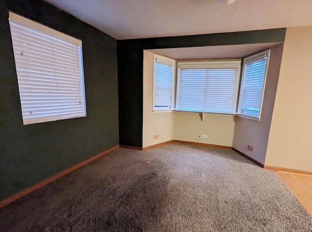 view of carpeted empty room