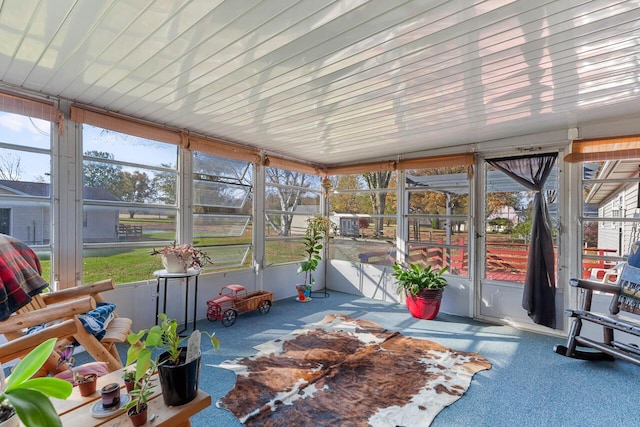 view of sunroom