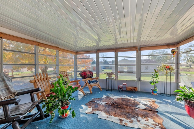 view of sunroom