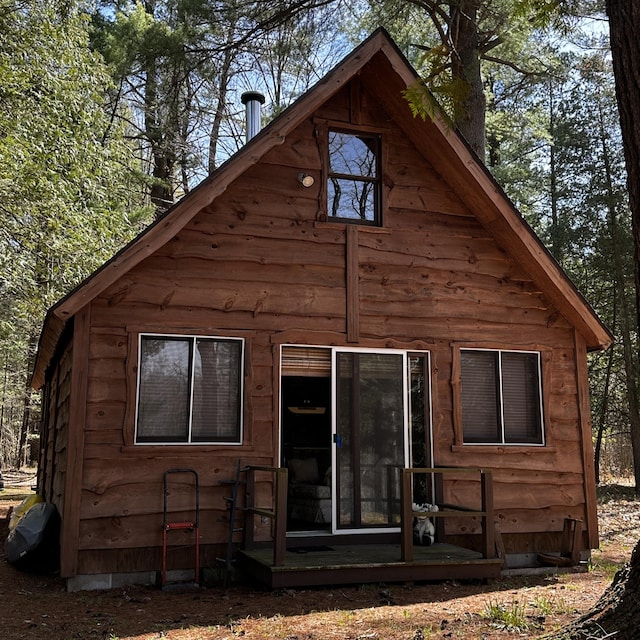 view of rear view of property