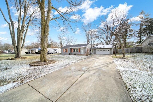 ranch-style house with a garage