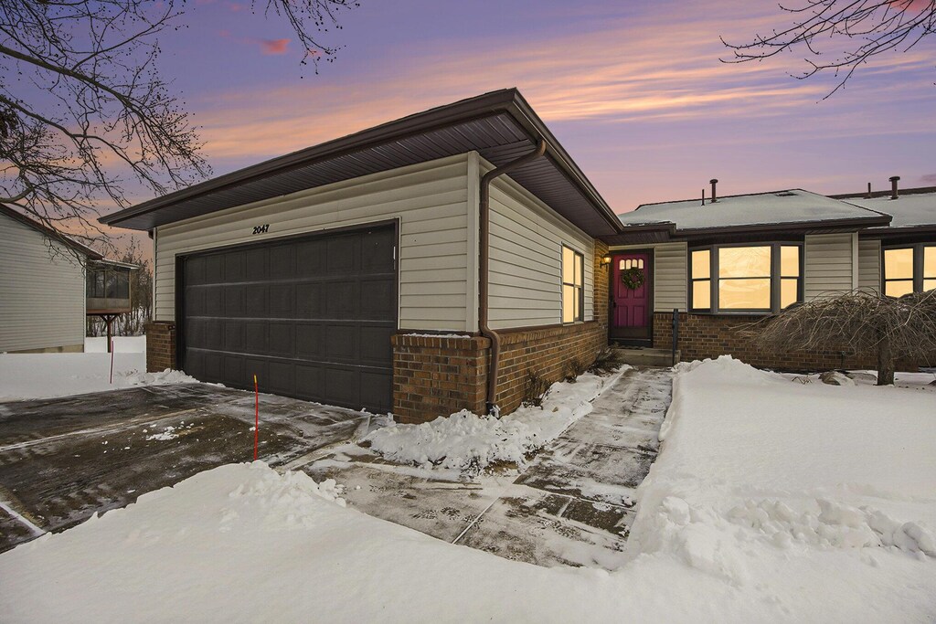 ranch-style house with a garage