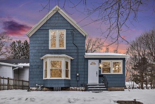 view of front of home