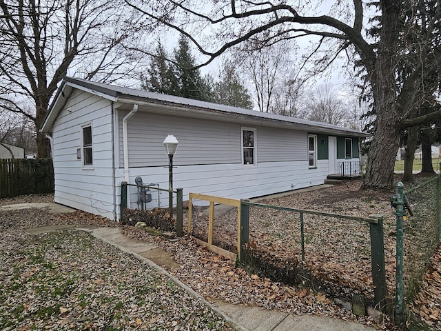 view of home's exterior