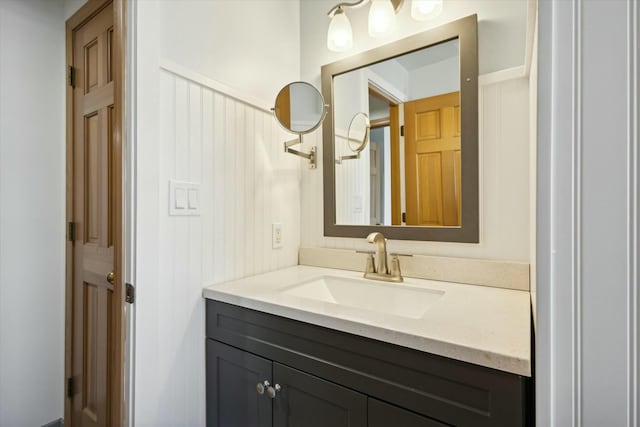 bathroom with vanity