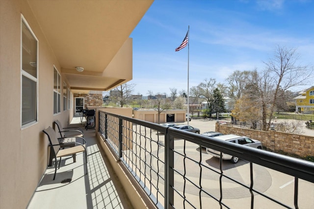 view of balcony