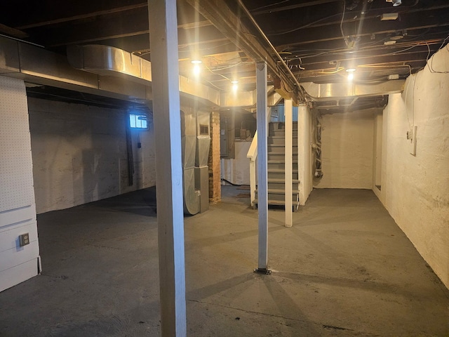 view of basement