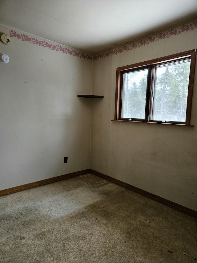 empty room with carpet floors