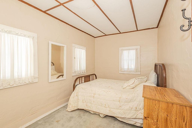 bedroom featuring carpet flooring