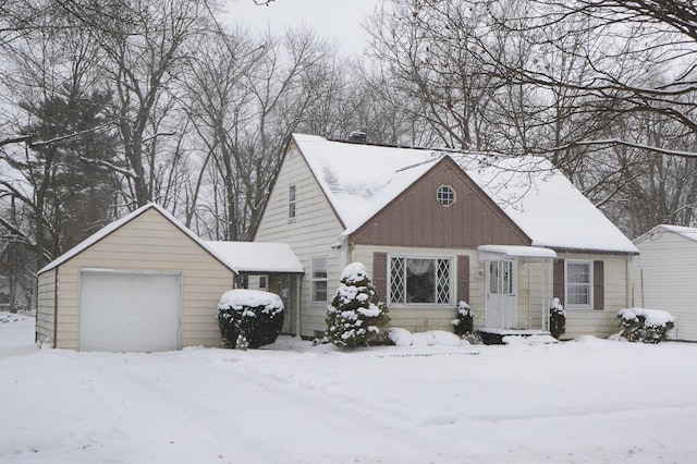 bungalow with a garage