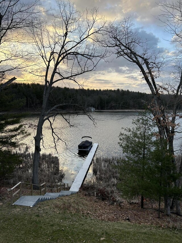 view of water feature