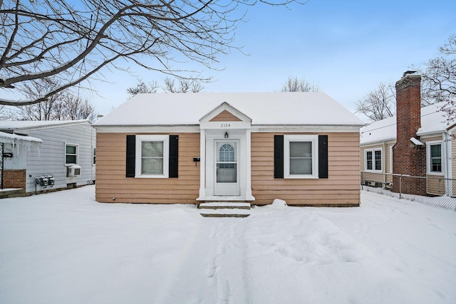 view of front of home