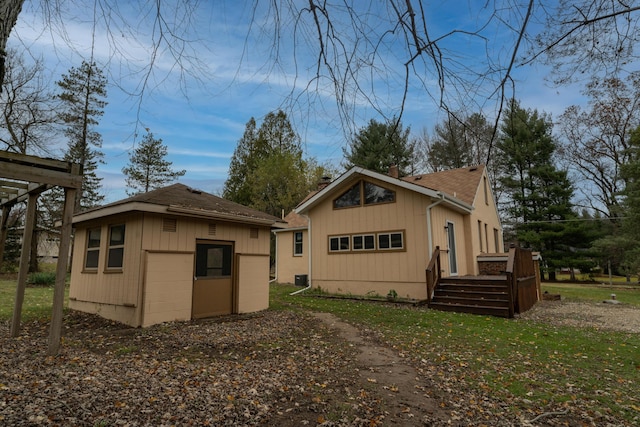 view of rear view of property