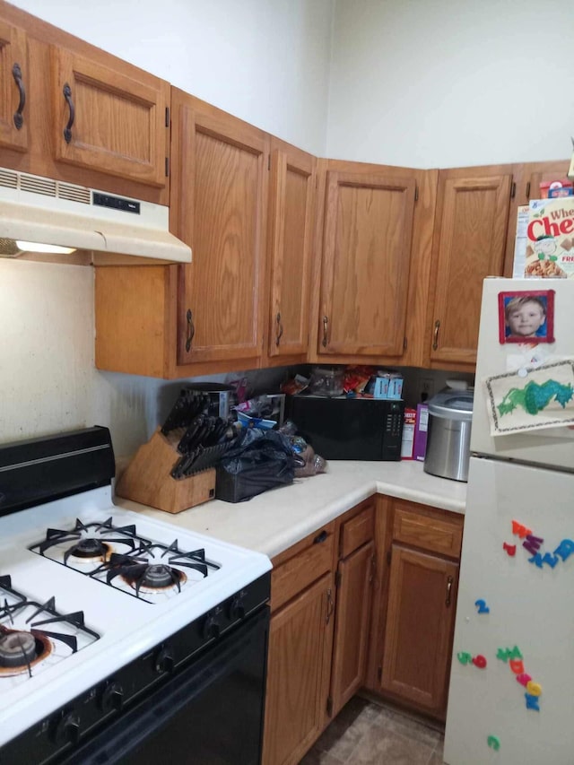 kitchen with white appliances