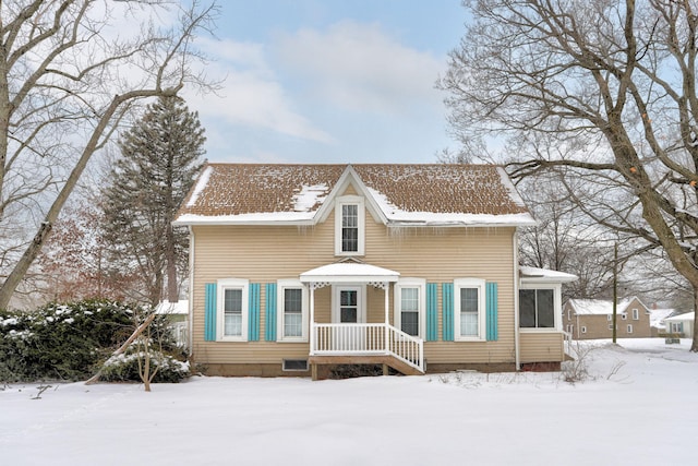 view of front of home