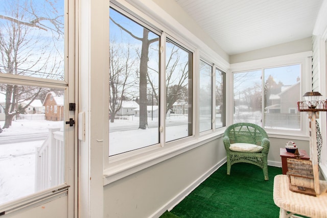 sunroom / solarium featuring plenty of natural light