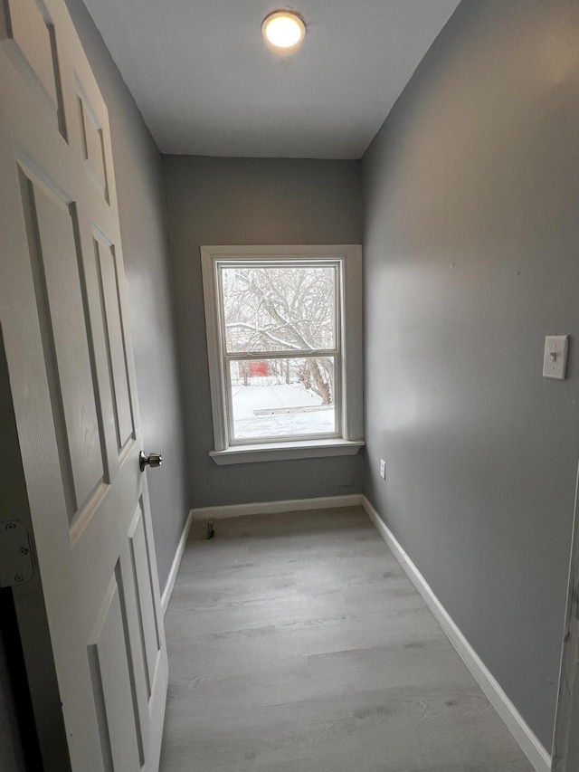 interior space featuring light hardwood / wood-style floors