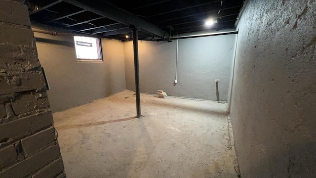 view of basement