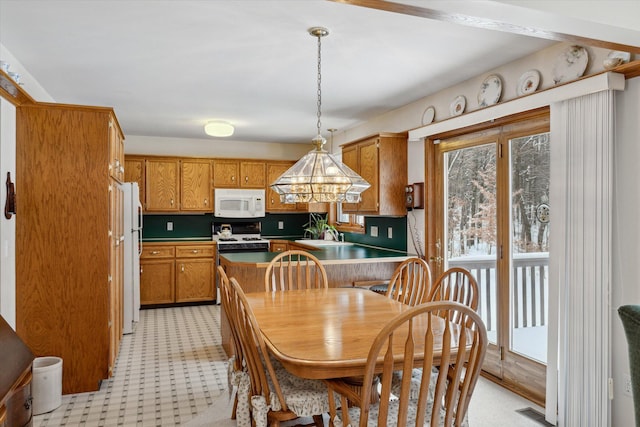 view of dining room