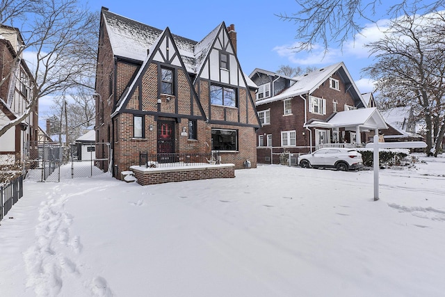 view of tudor house