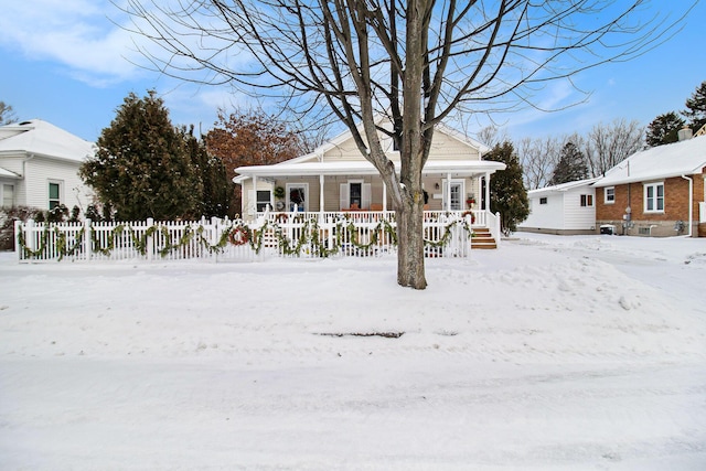 exterior space with covered porch