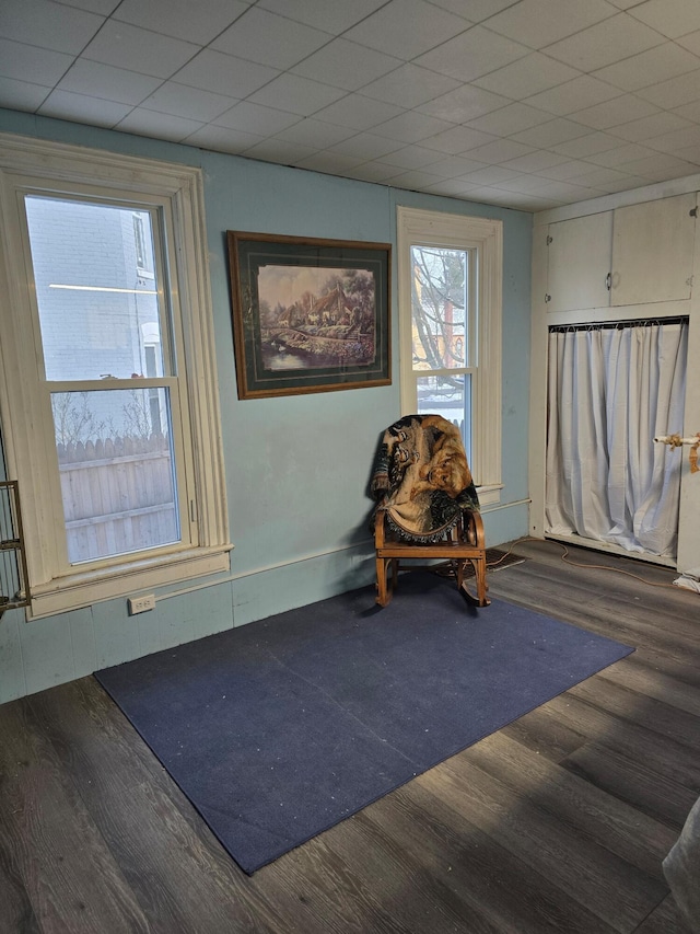 unfurnished room featuring wood-type flooring