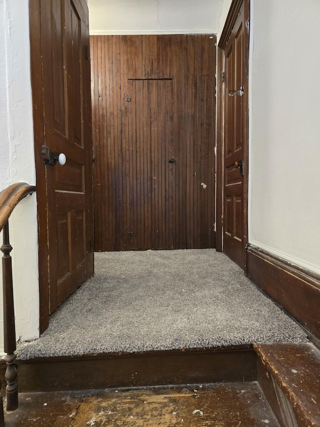 interior details with wood walls