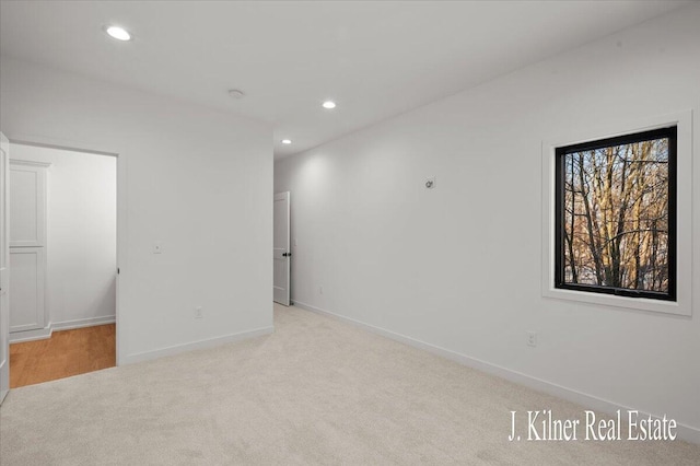 interior space with light colored carpet