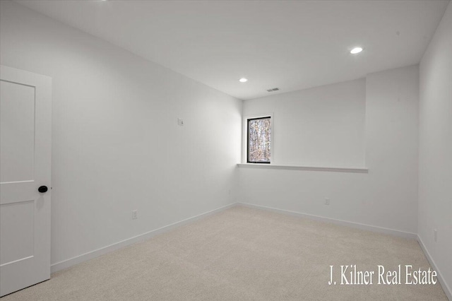 view of carpeted empty room