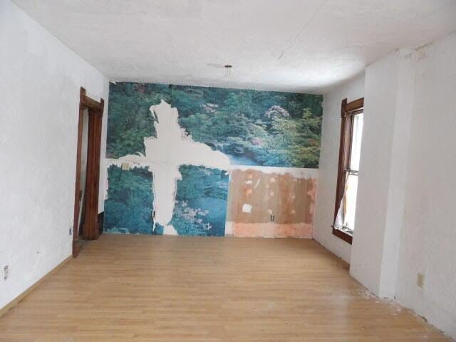 empty room with light hardwood / wood-style floors and a wealth of natural light